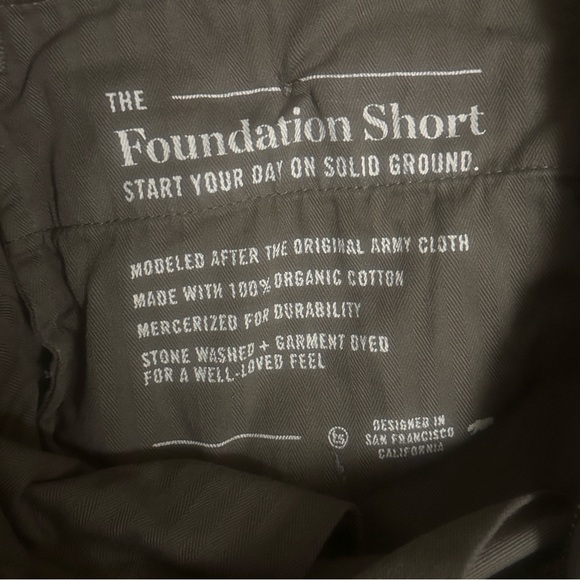 Taylor Stitch Mens 31” x 25” The Slim Foundation Pant in Olive Green Short - Picture 9 of 11